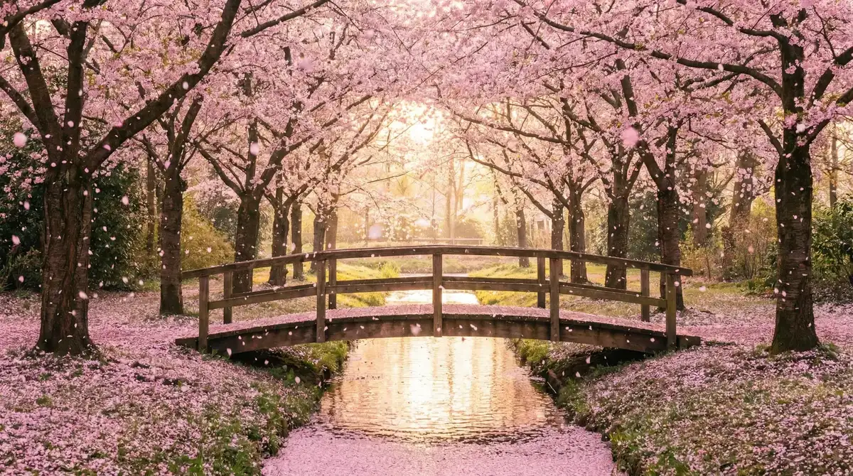 樱花桥畔 - 蜜臀av 唯美风景